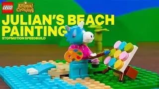 30703 LEGO ANIMAL CROSSING JULIANS BEACH PAINTING  // Animated Stop motion Speed Build!