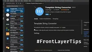 Visual Studio Code Extensions ::: Template string converter