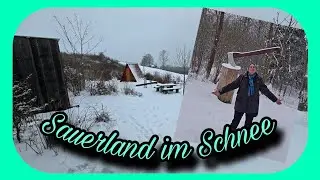 Schnee im Sauerland  / Tour in Brilon ⛄/ Trekkingplatz Himmelsnah /Abbruch/ Community-Mikro-Treffen?