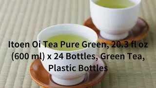 Itoen Oi Tea Pure Green, 20.3 fl oz (600 ml) x 24 Bottles, Green Tea, Plastic Bottles