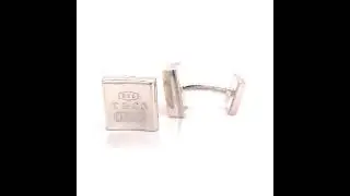 TIFFANY & CO ESTATE CUFFLINKS STERLING SILVER TIF48