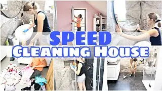 *NEW* SPEED CLEANING HOUSE | CLEAN WITH ME | BATHROOM | BABY ROOM | CLEANING WINDOWS