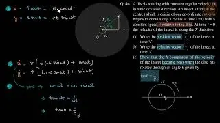 46 | Level-1 | Kinematics | SBT Solutions | Shashi Bhushan Tiwari