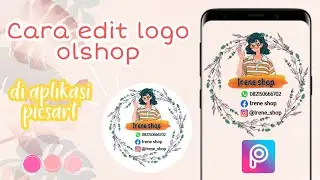 Cara membuat logo olshop di android🦋 || Picsart tutorial📲