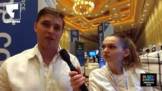 Isaac Medeiros & Filipp of Swiperewards.io announce their platform at BlockShow-Las Vegas 2018