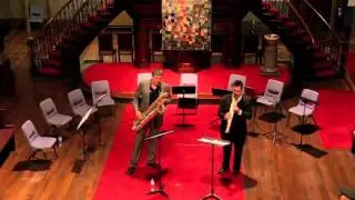 J.S Bach Flute Sonata BWV 1035 - Saxophones Niels Bijl and Jay Byrnes