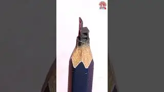 chair carved on tip of pencil #microart