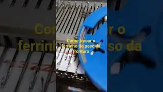 como trocar o ferrinho do peso da frontura.Dica valiosa #tricoamaquina