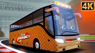 Wheels on the Bus Service Vehicles || Nursery Rhymes for Kids | Poem For toddlers || Bubble Pie