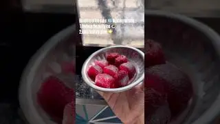 Rubbing beetroot ice cubs on face 🧊#icecubeforface #icecubes #beetrooticecubs#skincare #skin #ice🧊