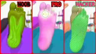 NOOB VS PRO VS HACKER-Foot Clinic-ASMR Feet Care