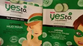 Yes to cucumbers soothing mud mask & calming super eye mask