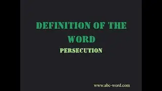 Definition of the word 
