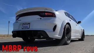 MBRP Race exhaust vs Stock exhaust on Redeye #charger #exhaust #mbrp #comparison #stock #hellcat