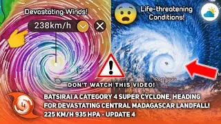 Batsirai A Category 4 Super Cyclone, Heading For Devastating Central Madagascar Landfall! - Update 4