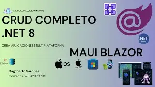 CRUD Completo MAUI Blazor. Android, iOS, macOs, Windows y más. Crea aplicaciones multiplataforma