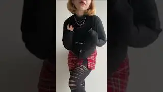 classic red plaid skirt &hearts;️