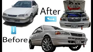 Corolla 1996 Car restoration& modification | detailed video|