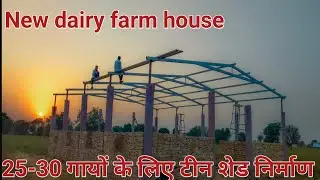 My new dairy farm house business टीन शेड निर्माण कार्य चल रहा @farminglife7737 