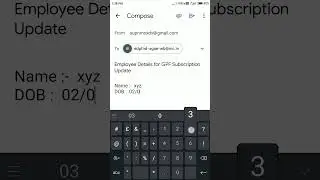 Employee Details Update for online GPF /  AG Bengal / for online GPF Statement Download /West Bengal