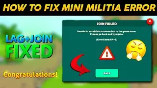 Mini Militia Game Lag Problem || Mini Militia Match Not Starting || Mini Militia Problem || PlayzCog