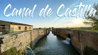 The Canal of Castile, Fromista, Spain El Canal de Castilla, Fr&oacute;mista, Espa&ntilde;a [4K 60 FPS]