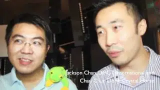 Jackson, DMGT and Chun Dong, Crystal Horse at JFDI-Innov8 Demo Day 2012