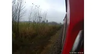 Train Journey to Haridwar | Rainy Winter Views | Slow-Moving Scenic Ride December 2024 #train