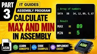Calculate max and min in assembly