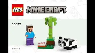 LEGO Instructions | Minecraft | 30672 | Steve and Baby Panda | Polybags