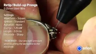 Retip and Build up Silver Jewelry Prongs with Orion 200i2 Welder