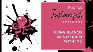 You'll love using Blanco gel to create amazing backgrounds!  Inktoberfest 2021 - Day 15