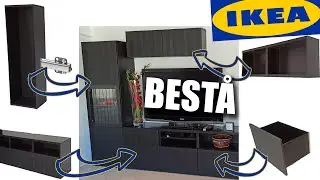 IKEA BESTA - Complete installation - Assemblage meuble TV colonne banc tiroir DIY POV