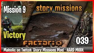 ⚙️Factorio Story Missions Campaign Mod✅🏭➡️ Mission 9 Part 15 Victory x039