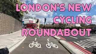 🚲 London's brilliant new cycling roundabout — now so easy to cycle from Finsbury Park to Leyton