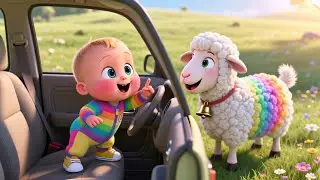 Sheep 123 Play Car Go 🐑🔢🚗 | Fun Counting Car Song for Kids | Playful Nursery Rhyme