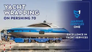 Pershing 70 Yacht Wrapping | Marine Services One