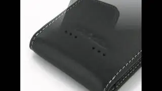 PDair Leather Case for Huawei Honor 2 U9508/Ascend G600 U8950D - Vertical Pouch Type (Black)