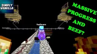 YT BEEF AND PREPPING FOR BASE BUILD ON SIMPLY VANILLA 1.19.2 MINECRAFT ANARCHY SERVER!