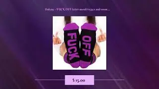 Onlyny - FUCK OFF letter men's and women's mid-tube funny cotton Socks
