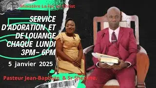 Service  d'action de  grâce et  de louange ! Pasteur  Jean-Baptiste  et  Sr  Sherly.