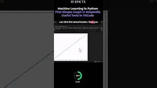 S1 EP6 T2   Machine Learning in Python First Simple Graph in Matplotlib Useful Tools in VSCode
