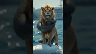 lion vs snake #lion #snake #shorts