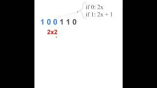 FAST Binary to Decimal! #math #shorts  #binarynumbersystem #binarynumber