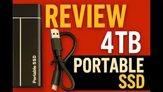 Review - Portable SSD External Hard Drive, Black, M.2, Type-C USB 3.1, 4TB Storage, Compa