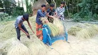 ধান মাড়াই মেশিন কুমিল্লা লাকসাম কিবাবে ধান মাড়াই করে 01731685310