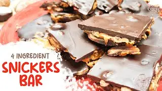 Quick, Easy & Healthy Snickers Bar recipe  - no added sugar | no bake | gluten-free