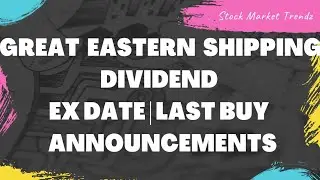Great Eastern Shipping Share Dividend Announcements | Stock Market Trendz
