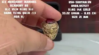 Nhẫn Mỹ : KING POINT U.S MERCHANT MARINE ACADEMY 80