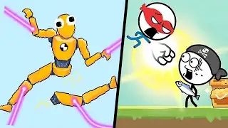 RAGDOLL BREAK - Spooky Ragdoll vs ATTACK DRAW LINE - Max Levels Gameplay - Android GAMES,Part#602.